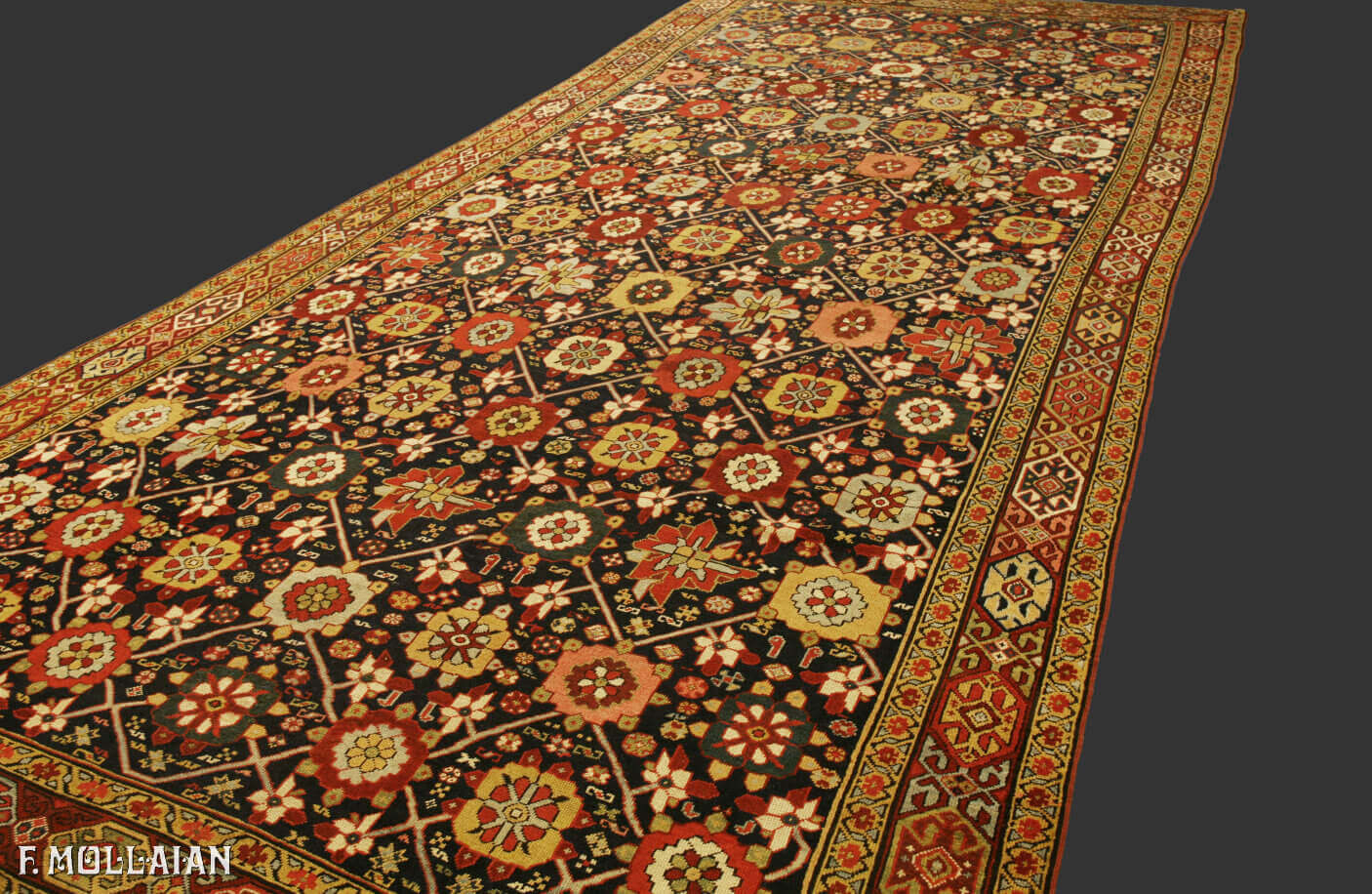 Antique Caucasian All-over «Karabakh (qarabag)» hand-knotted Kalleh Size Carpet n°:75780500